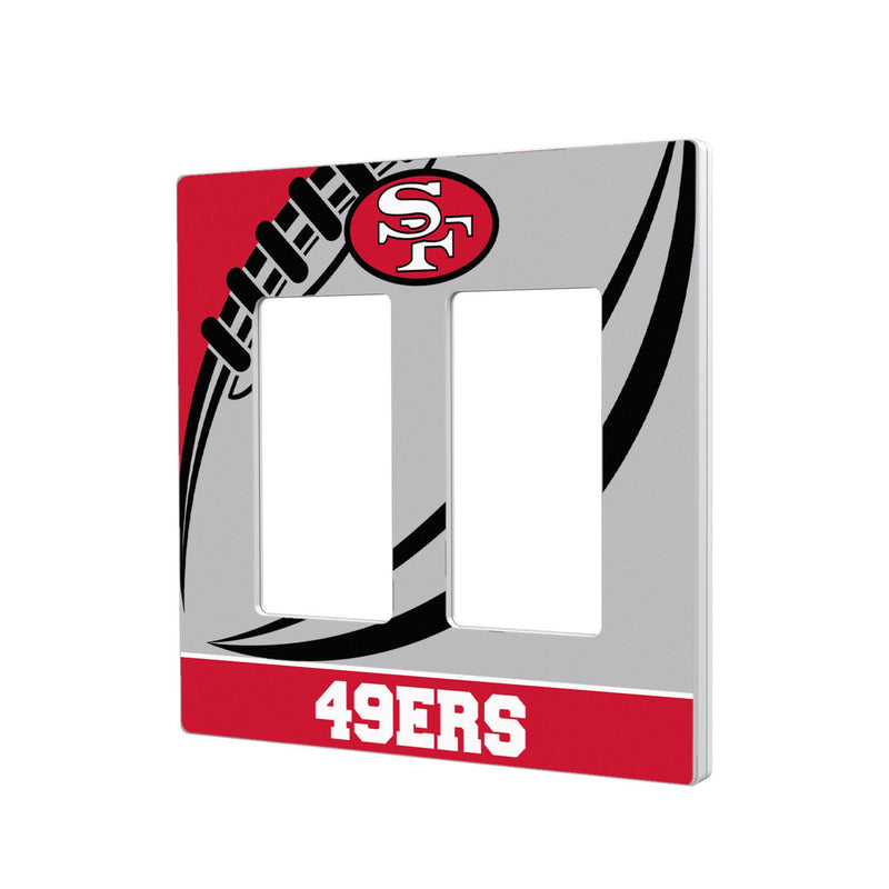 San Francisco 49ers Historic Collection Passtime Hidden-Screw Light Switch Plate