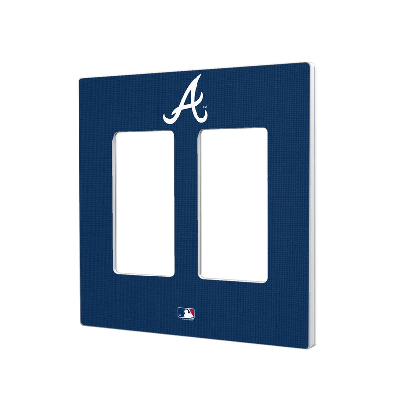 Atlanta Braves Solid Hidden-Screw Light Switch Plate