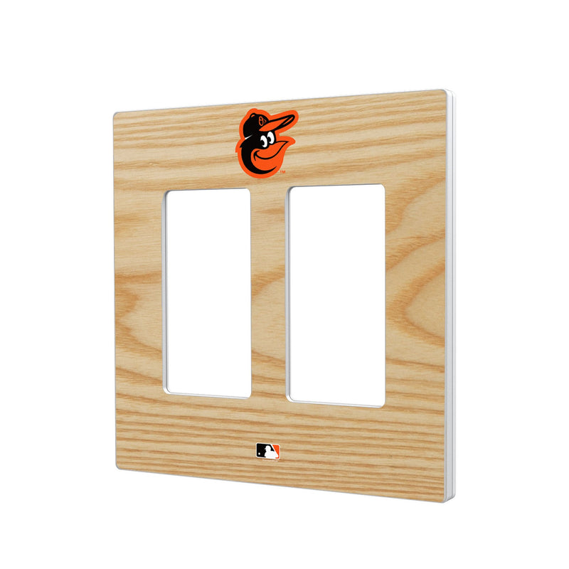 Baltimore Orioles Baseball Bat Hidden-Screw Light Switch Plate