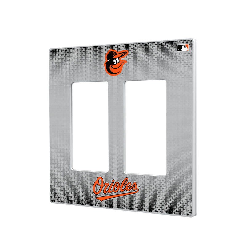 Baltimore Orioles Linen Hidden-Screw Light Switch Plate