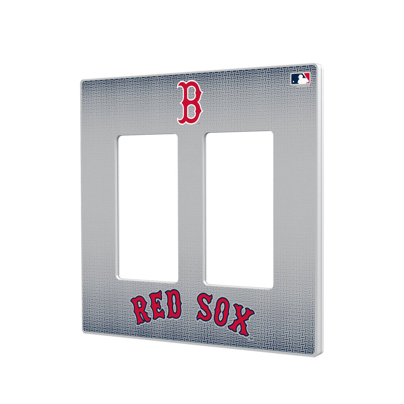 Boston Red Sox Linen Hidden-Screw Light Switch Plate