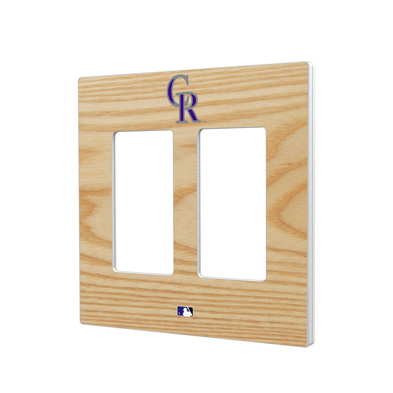 Colorado Rockies Baseball Bat Hidden-Screw Light Switch Plate