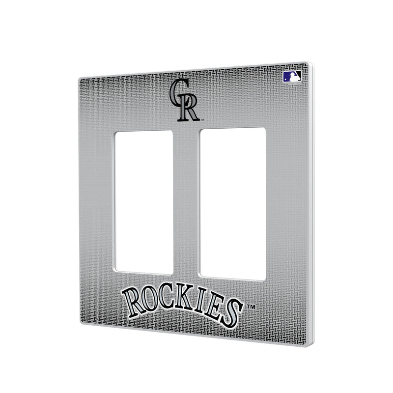 Colorado Rockies Linen Hidden-Screw Light Switch Plate