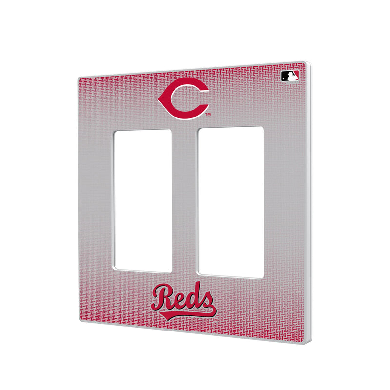 Cincinnati Reds Linen Hidden-Screw Light Switch Plate