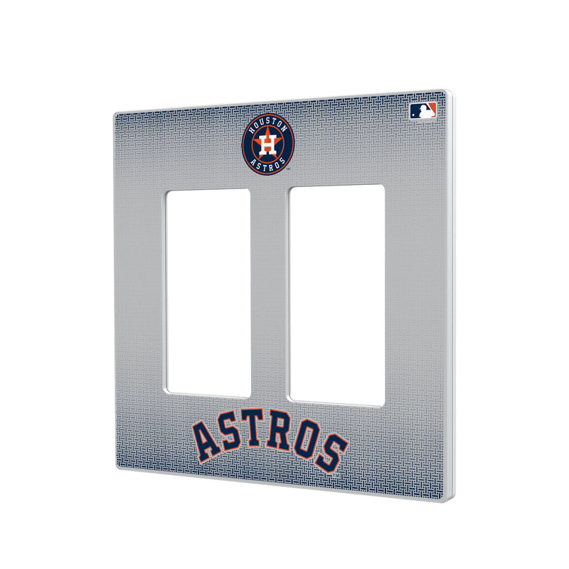 Houston Astros Linen Hidden-Screw Light Switch Plate