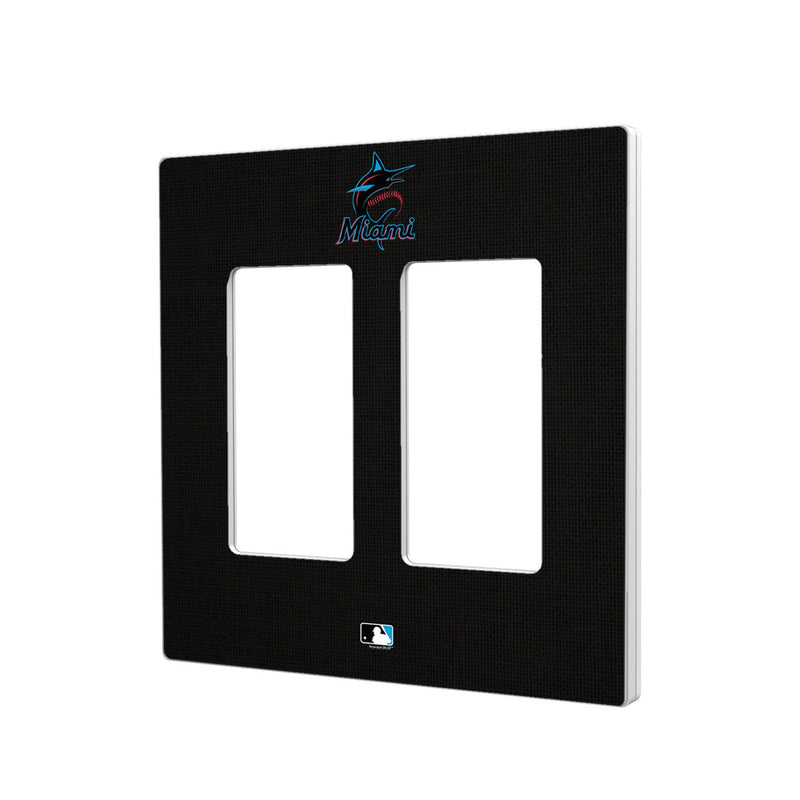 Miami Marlins Solid Hidden-Screw Light Switch Plate