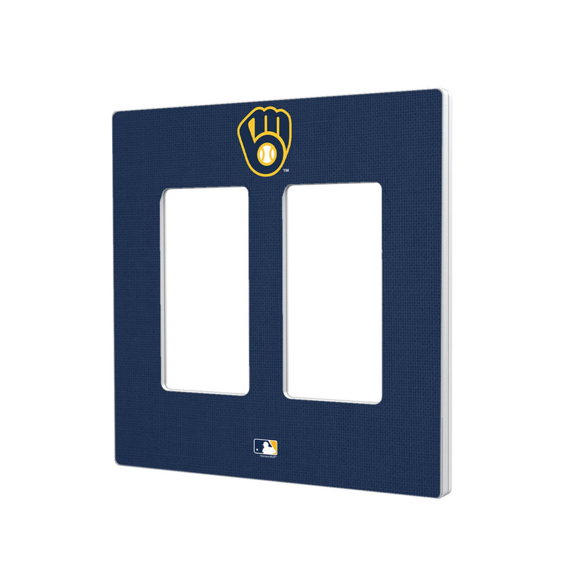 Milwaukee Brewers Solid Hidden-Screw Light Switch Plate