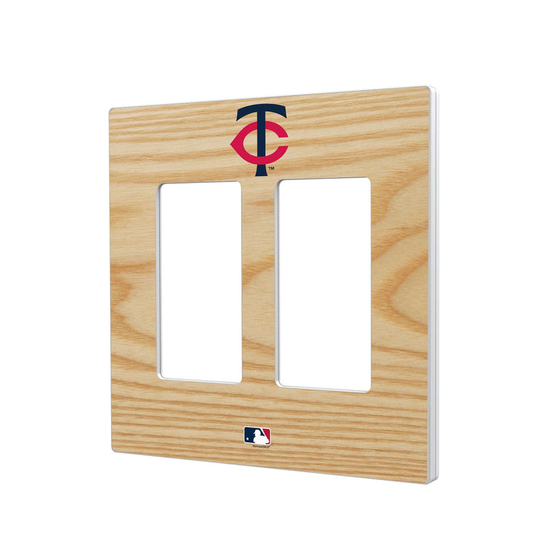 Minnesota Twins Baseball Bat Hidden-Screw Light Switch Plate