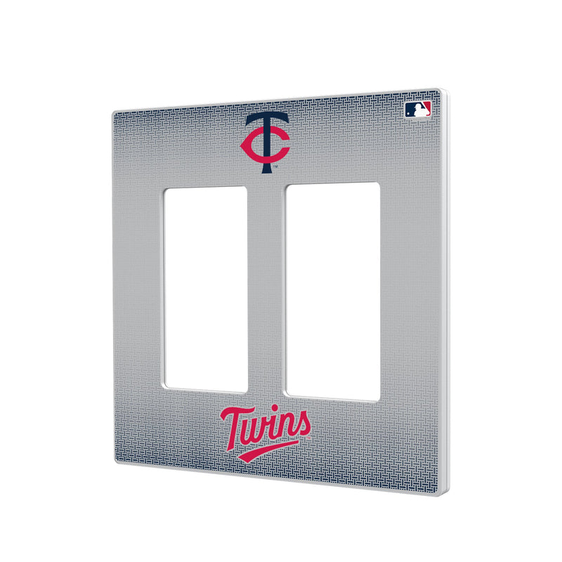 Minnesota Twins Linen Hidden-Screw Light Switch Plate