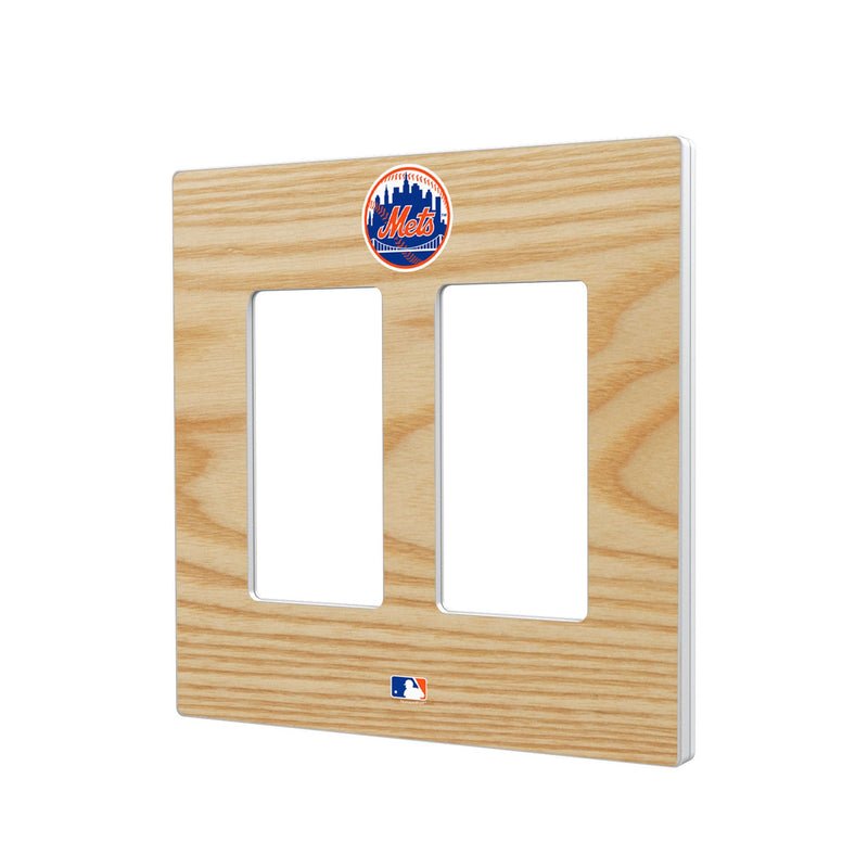 New York Mets Baseball Bat Hidden-Screw Light Switch Plate