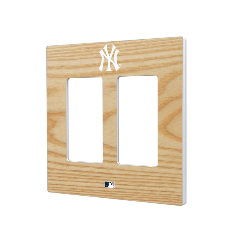 New York Yankees Baseball Bat Hidden-Screw Light Switch Plate