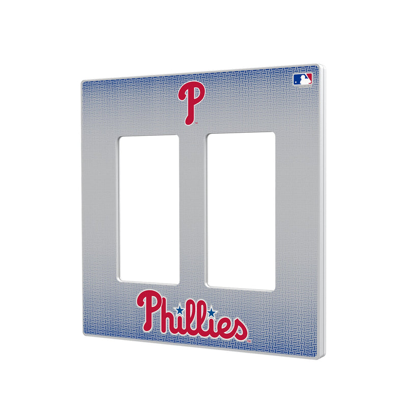 Philadelphia Phillies Linen Hidden-Screw Light Switch Plate