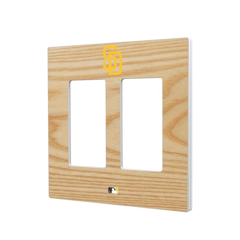 San Diego Padres Baseball Bat Hidden-Screw Light Switch Plate