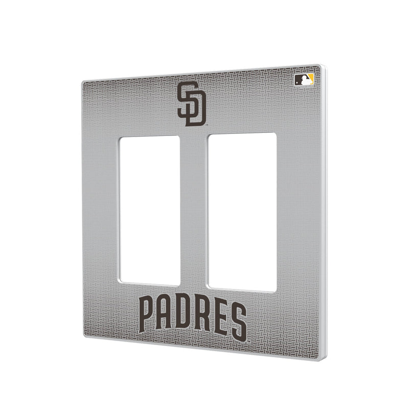 San Diego Padres Linen Hidden-Screw Light Switch Plate