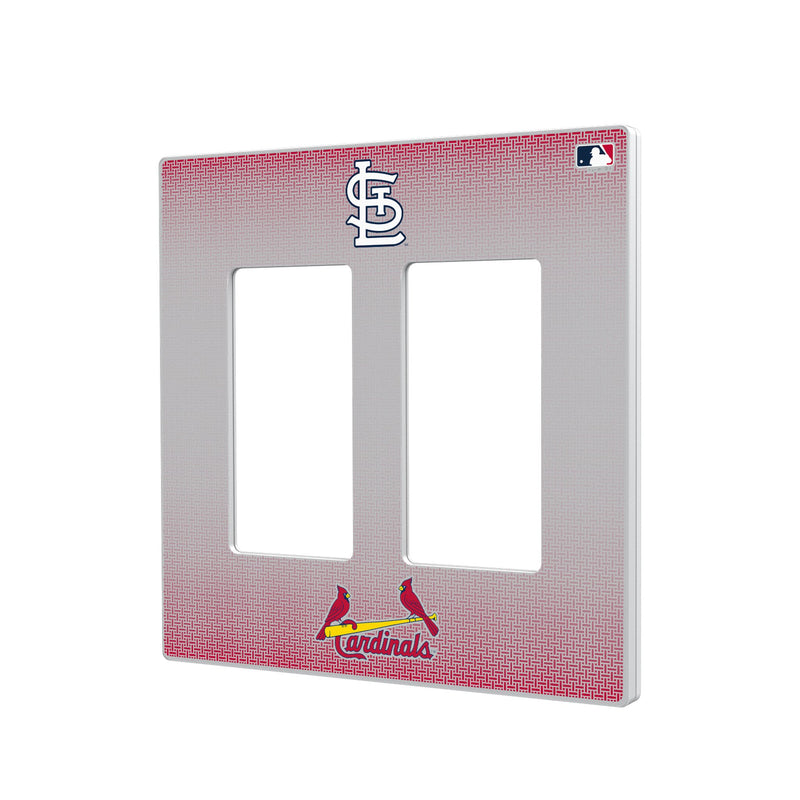 St Louis Cardinals Linen Hidden-Screw Light Switch Plate