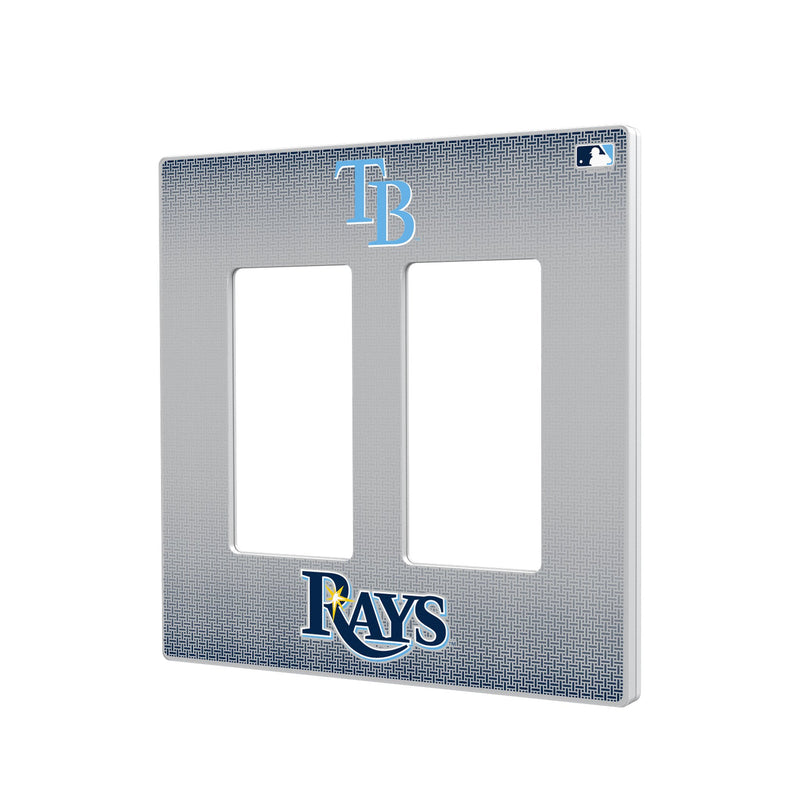 Tampa Bay Rays Linen Hidden-Screw Light Switch Plate