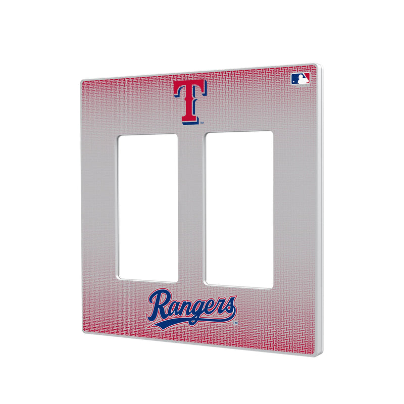 Texas Rangers Linen Hidden-Screw Light Switch Plate