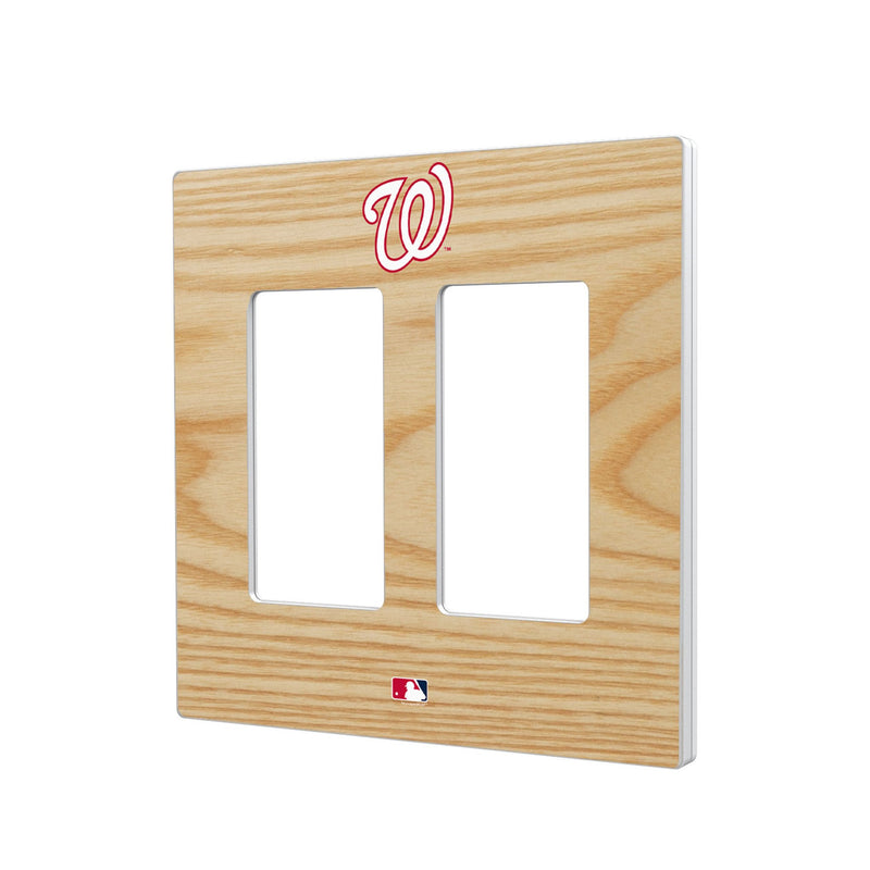 Washington Nationals Baseball Bat Hidden-Screw Light Switch Plate