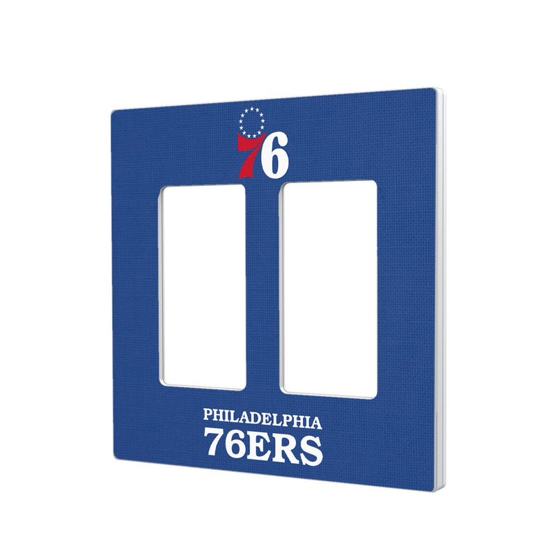 Philadelphia 76ers Solid Hidden-Screw Light Switch Plate