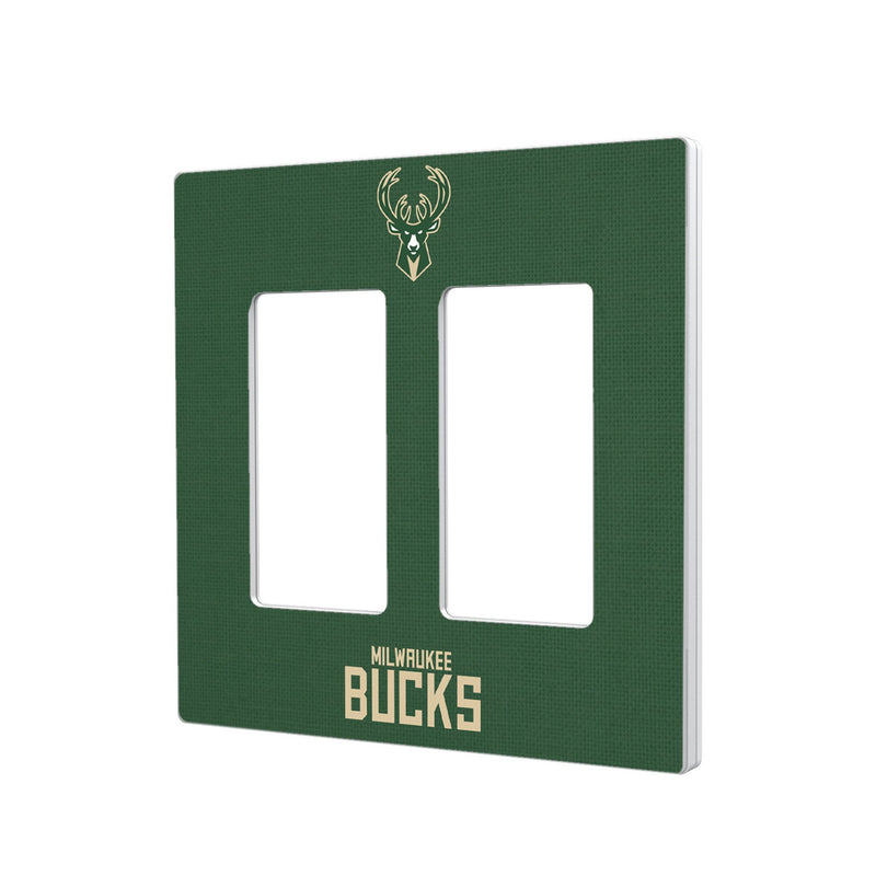 Milwaukee Bucks Solid Hidden-Screw Light Switch Plate