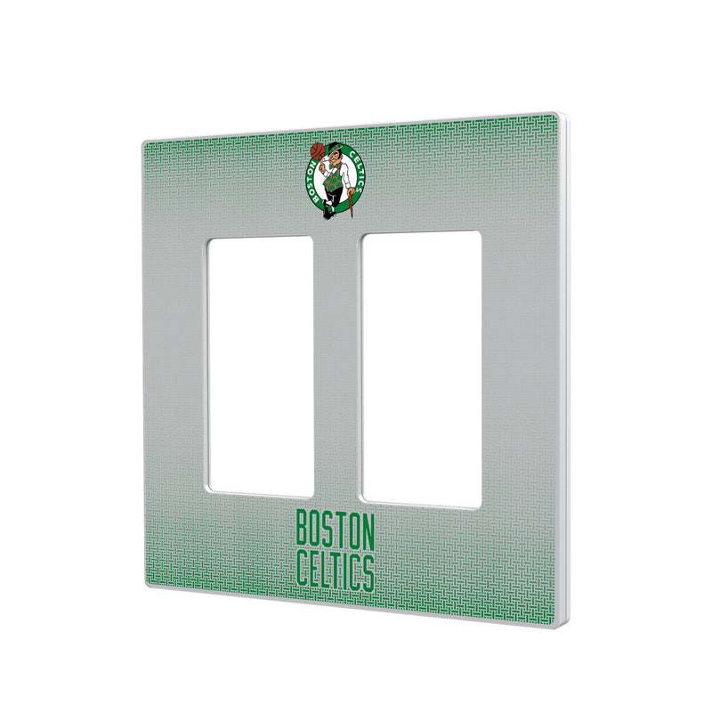 Boston Celtics Linen Hidden-Screw Light Switch Plate