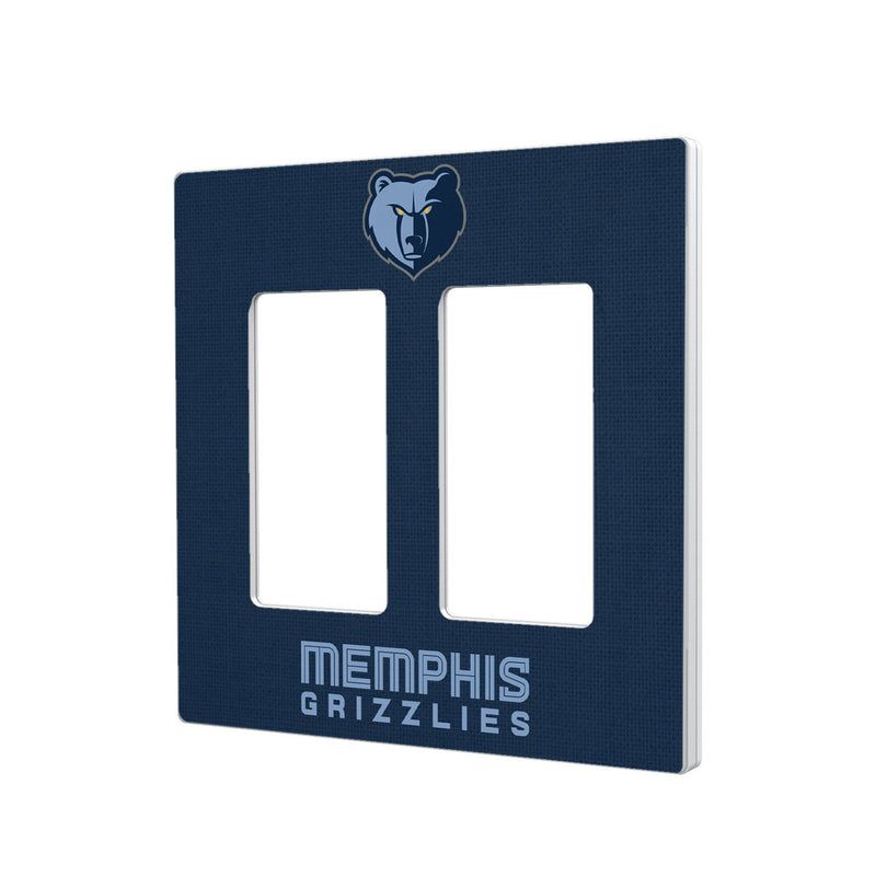 Memphis Grizzlies Solid Hidden-Screw Light Switch Plate