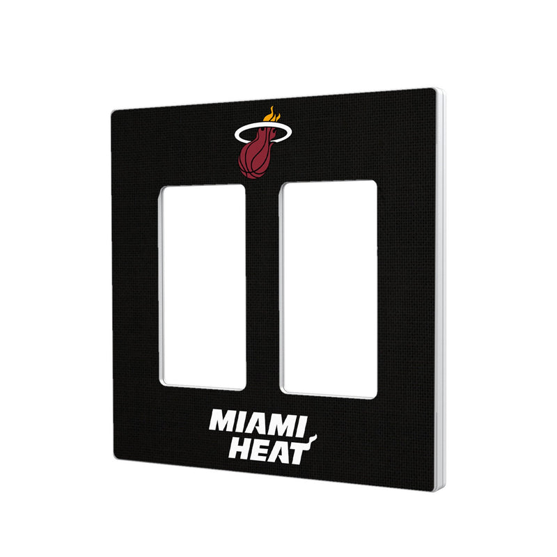 Miami Heat Solid Hidden-Screw Light Switch Plate