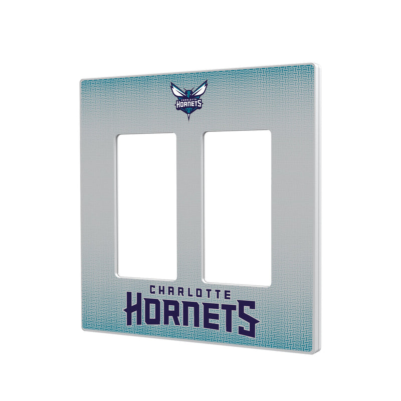 Charlotte Hornets Linen Hidden-Screw Light Switch Plate