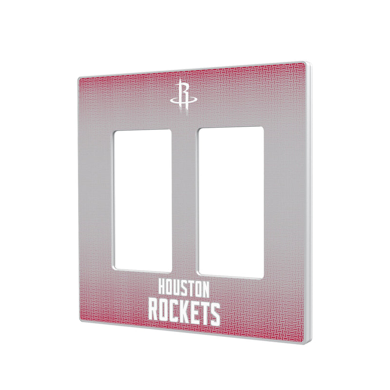 Houston Rockets Linen Hidden-Screw Light Switch Plate