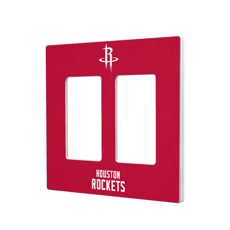 Houston Rockets Solid Hidden-Screw Light Switch Plate