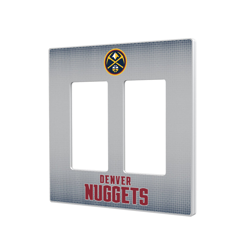 Denver Nuggets Linen Hidden-Screw Light Switch Plate