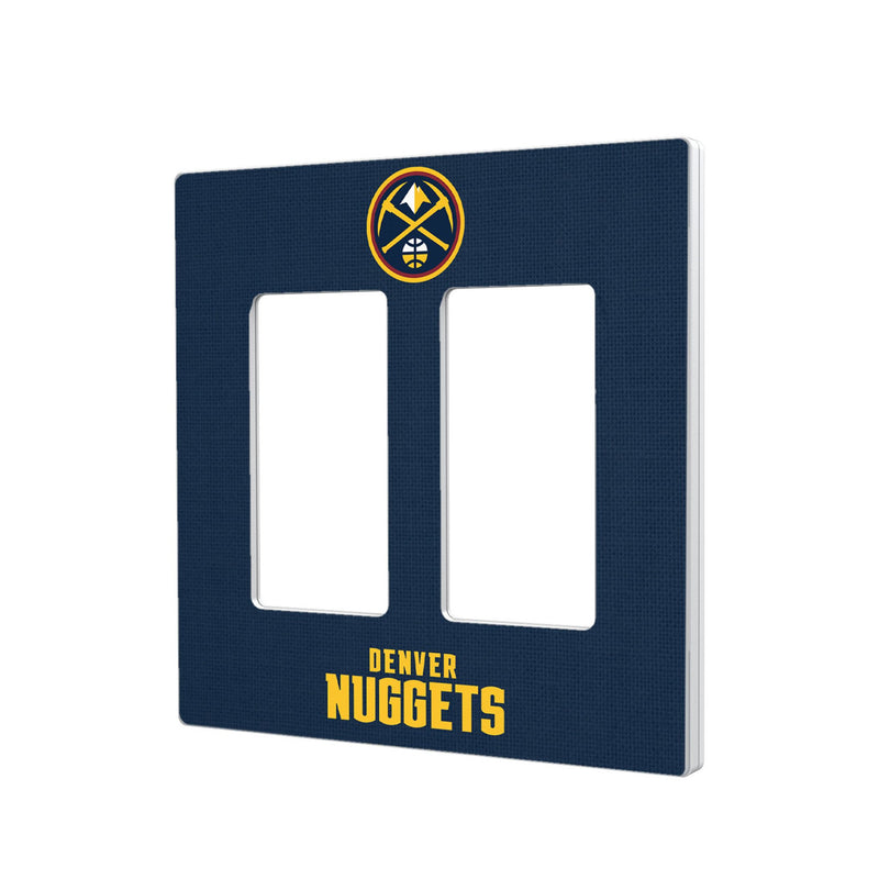 Denver Nuggets Solid Hidden-Screw Light Switch Plate