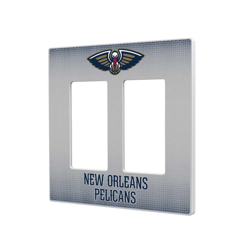 New Orleans Pelicans Linen Hidden-Screw Light Switch Plate