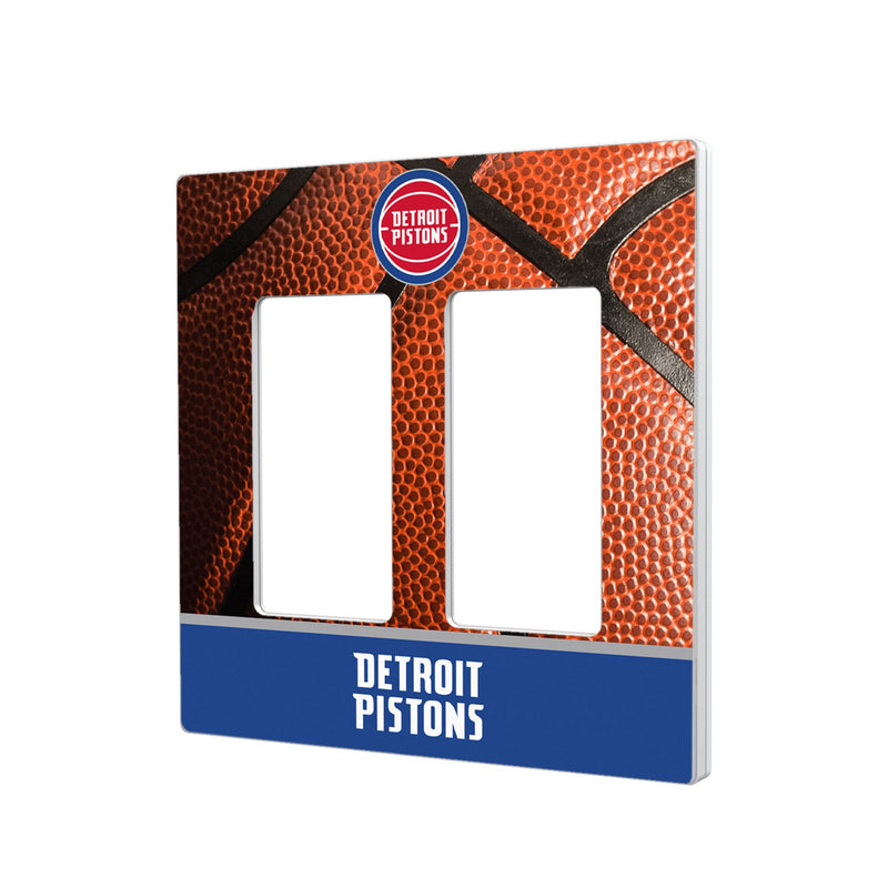 Detroit Pistons Basketball Hidden-Screw Light Switch Plate