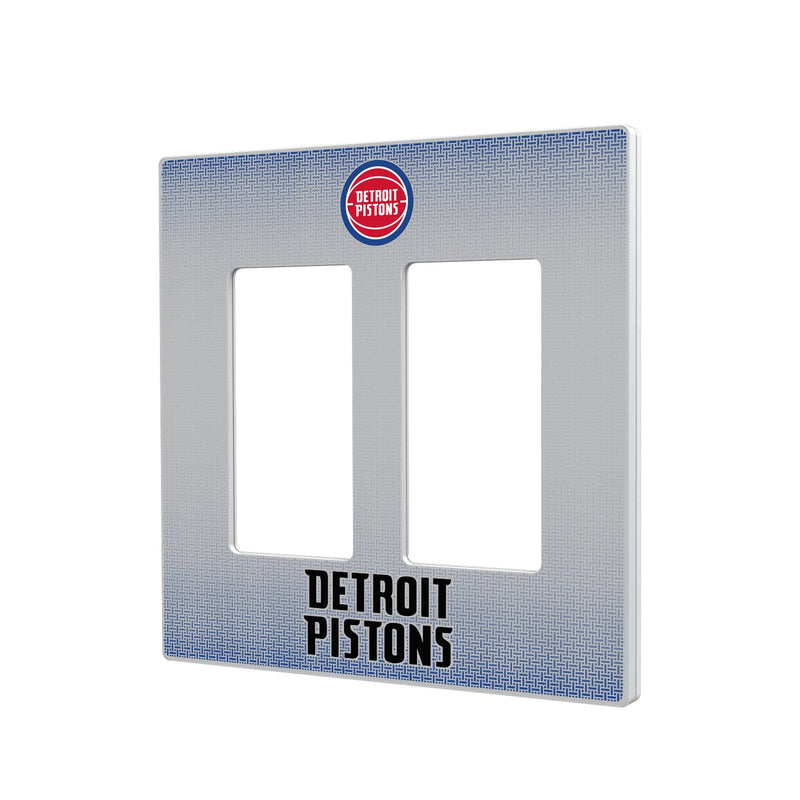 Detroit Pistons Linen Hidden-Screw Light Switch Plate