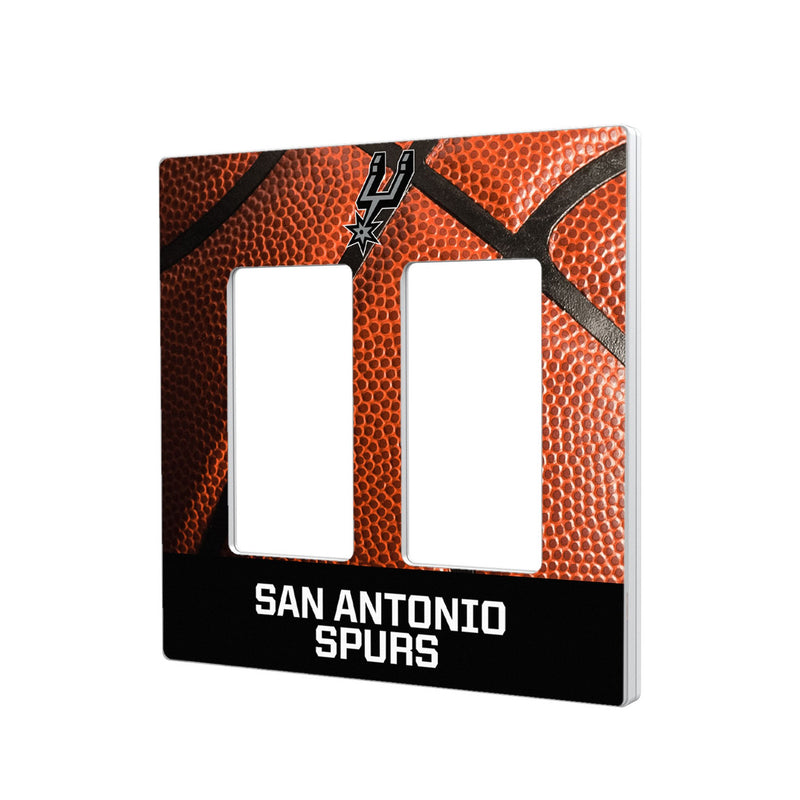 San Antonio Spurs Basketball Hidden-Screw Light Switch Plate