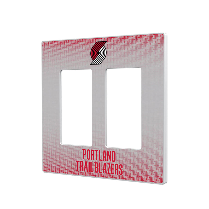 Portland Trail Blazers Linen Hidden-Screw Light Switch Plate