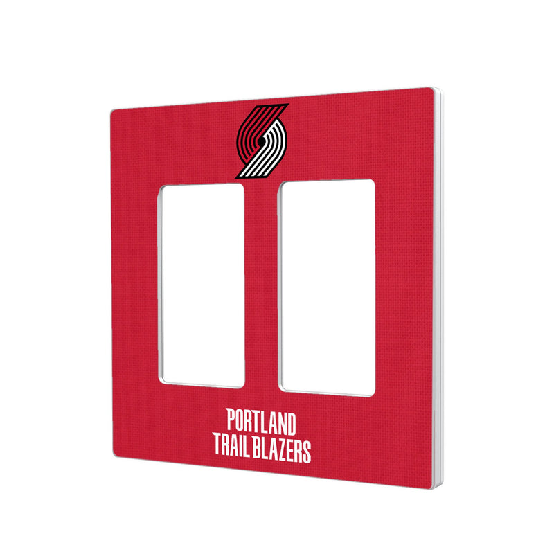 Portland Trail Blazers Solid Hidden-Screw Light Switch Plate