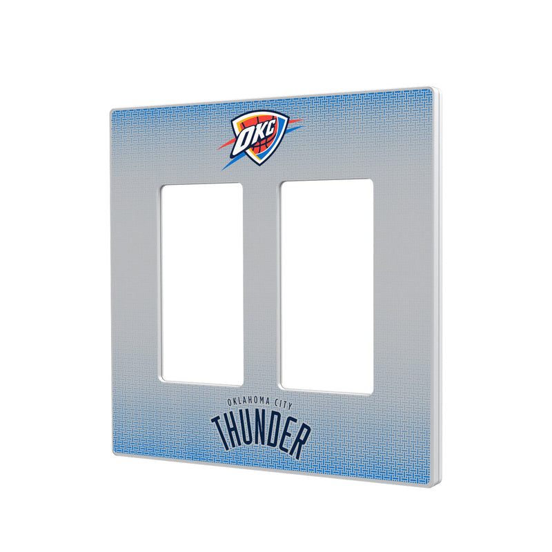 Oklahoma City Thunder Linen Hidden-Screw Light Switch Plate