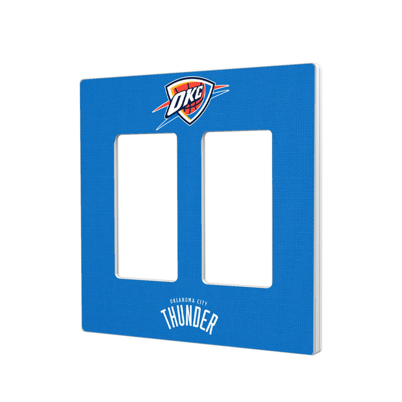 Oklahoma City Thunder Solid Hidden-Screw Light Switch Plate