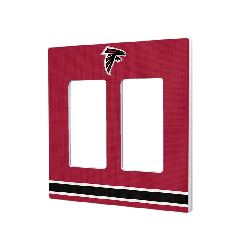 Atlanta Falcons Stripe Hidden-Screw Light Switch Plate