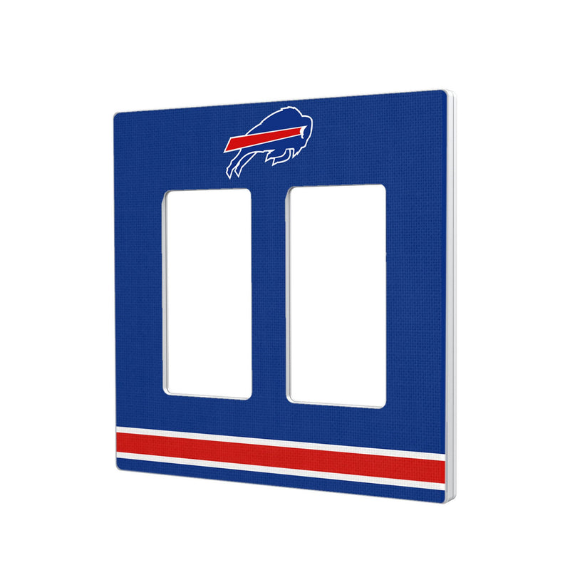 Buffalo Bills Stripe Hidden-Screw Light Switch Plate