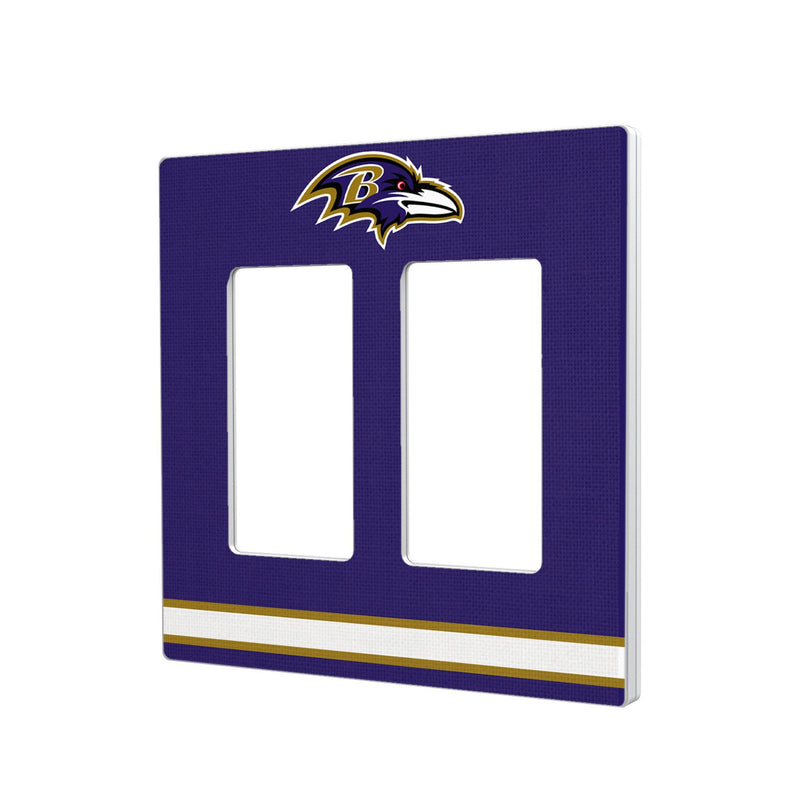 Baltimore Ravens Stripe Hidden-Screw Light Switch Plate