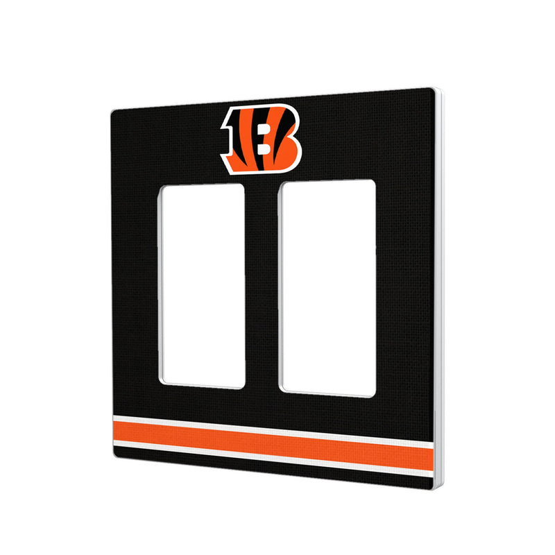 Cincinnati Bengals Stripe Hidden-Screw Light Switch Plate