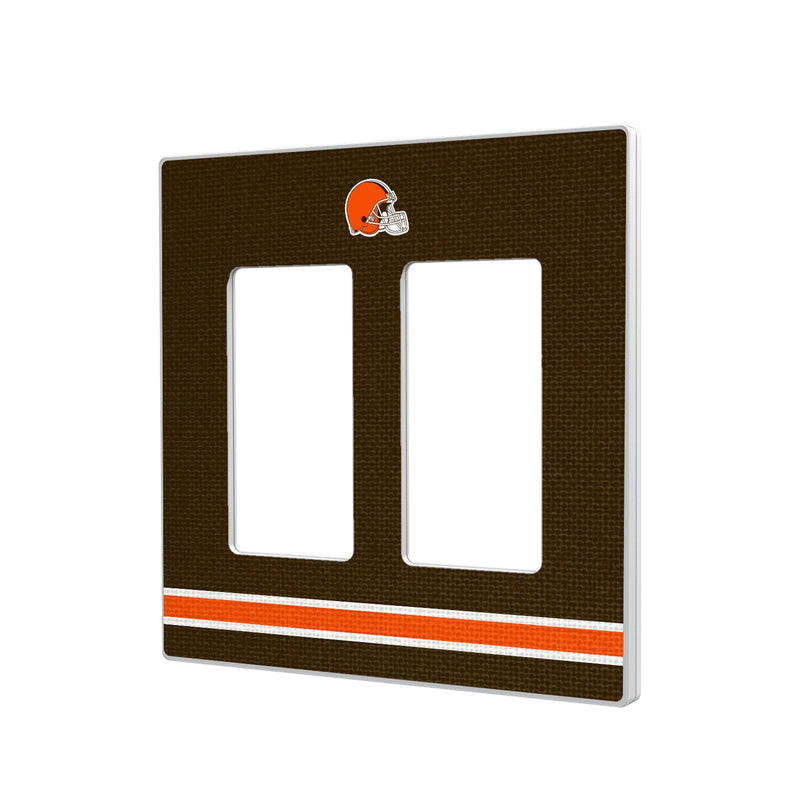 Cleveland Browns Stripe Hidden-Screw Light Switch Plate