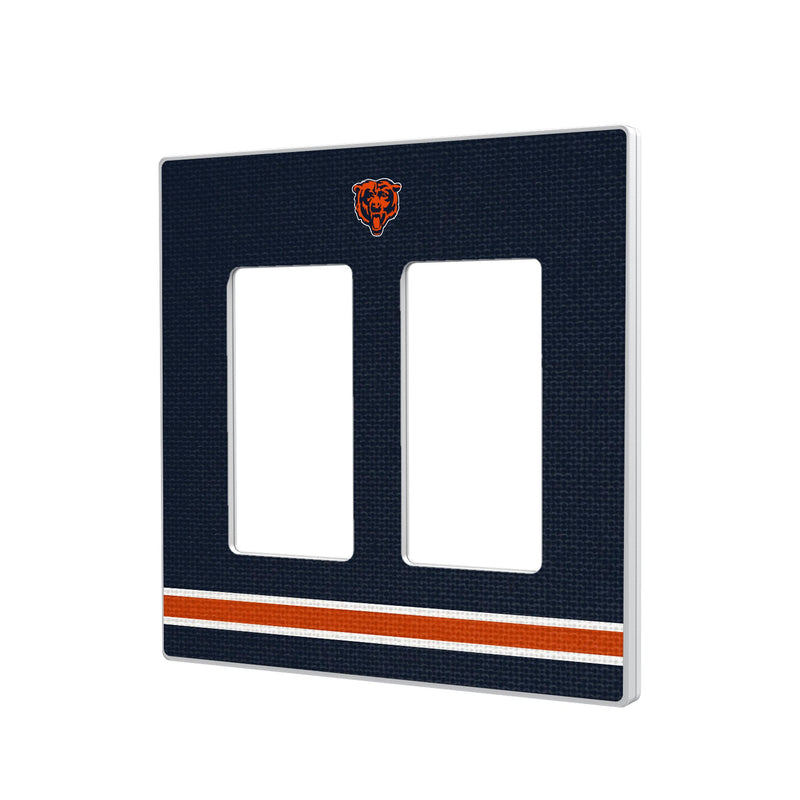 Chicago Bears Stripe Hidden-Screw Light Switch Plate