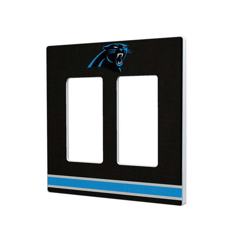 Carolina Panthers Stripe Hidden-Screw Light Switch Plate