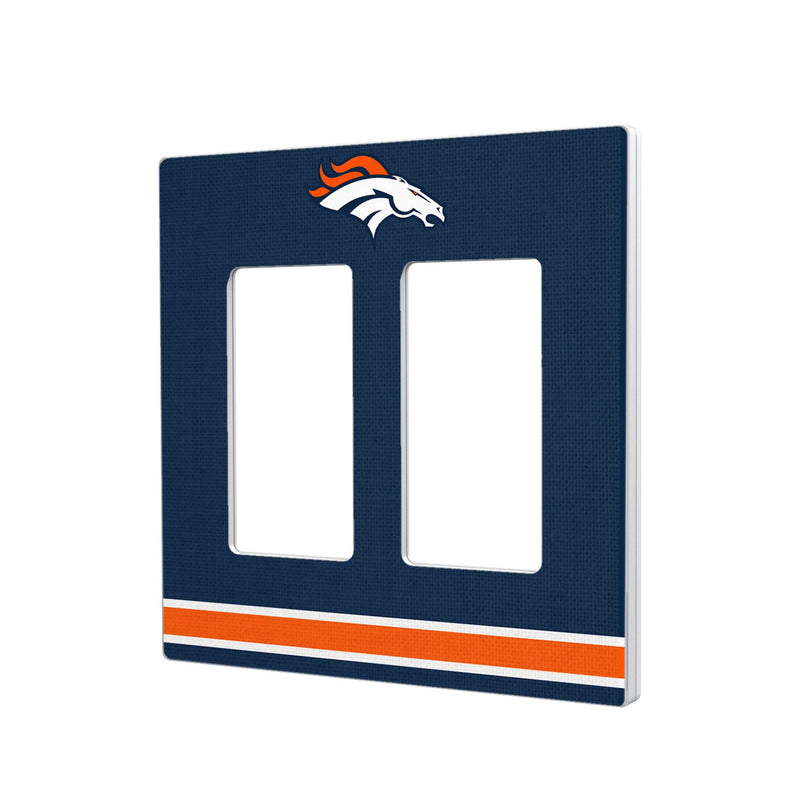 Denver Broncos Stripe Hidden-Screw Light Switch Plate