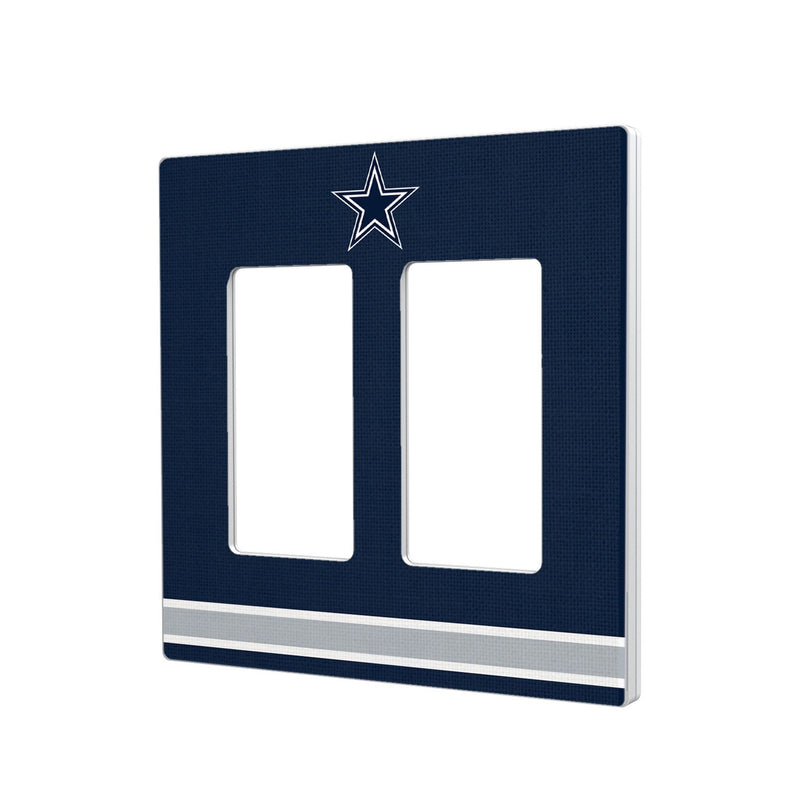 Dallas Cowboys Stripe Hidden-Screw Light Switch Plate