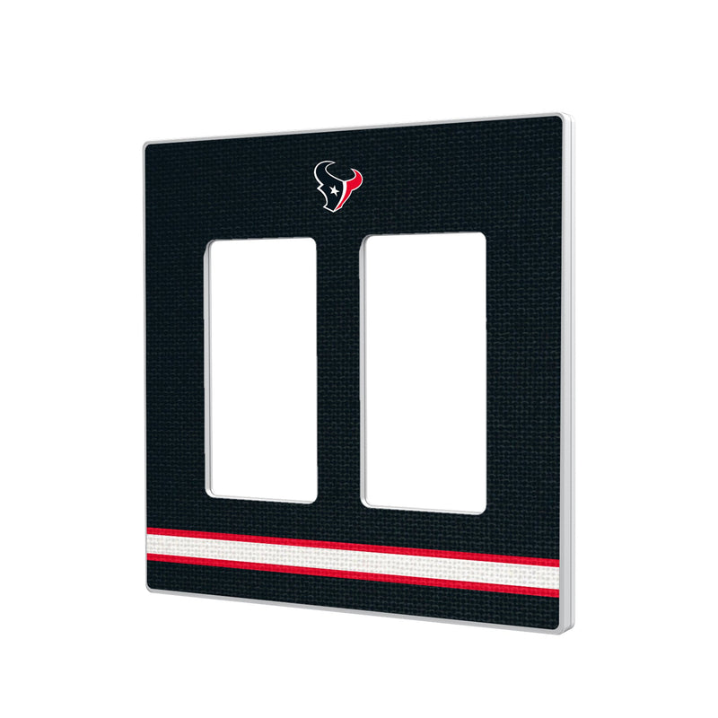 Houston Texans Stripe Hidden-Screw Light Switch Plate